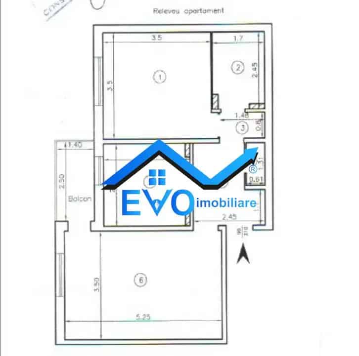 Apartament de vanzare cu 2 camere, decomandat, etajul 1, 54 mp, Bicaz