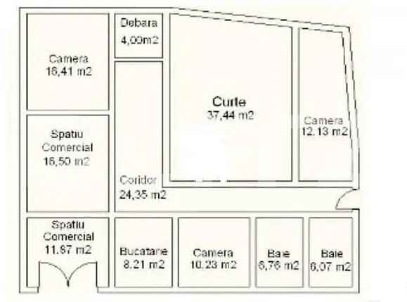 Spatiu comercial 5 camere 116 mp utili cu un vad excelent, zona centrala Sebes