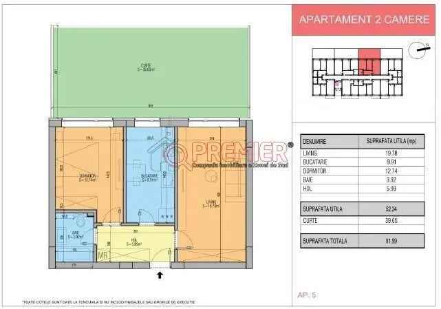 Vanzare apartamente 2 camere cu gradina proprie in Popesti Leordeni