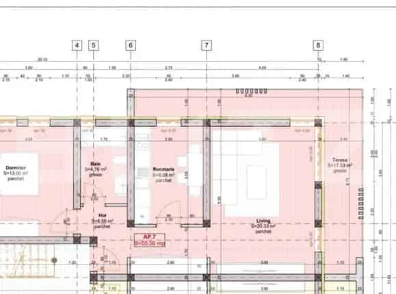 Apartament 2 camere Braytim 52mp Terasa 17mp Loc parcare