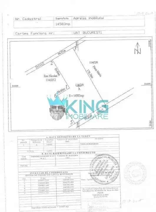 Teren intravilan | 14600mp | Deschidere dubla 65ml/98ml | Baneasa-Sisesti