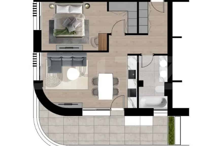 Apartament 79mp Bloc Nou Zona Dacia 1 Dormitor