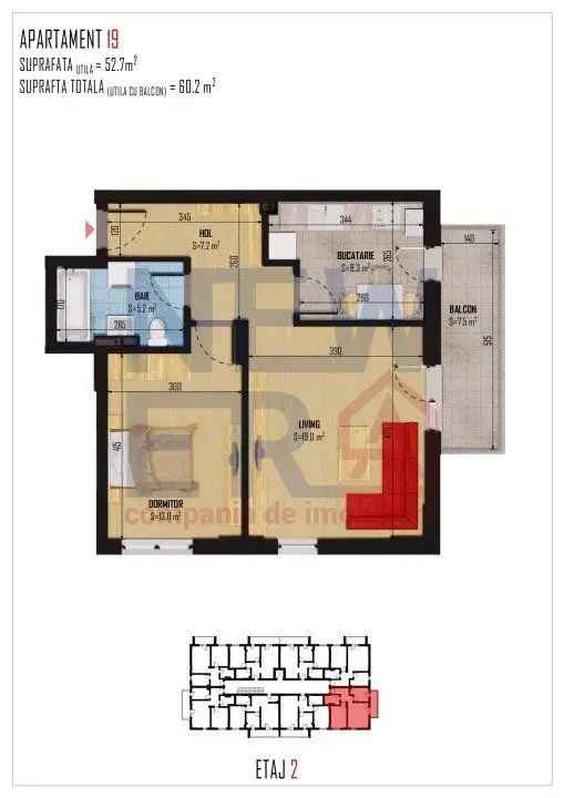 Apartament de vanzare 2 camere Bragadiru cu comision 0%