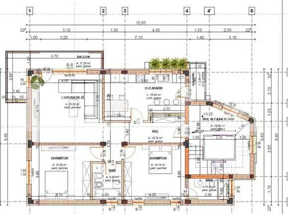 Apartament 3 camere decomandat, 110mp, Brazda, zona Consul