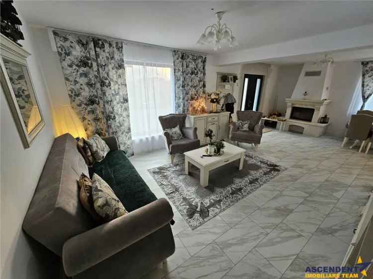 Distinctiva casa, cu piscina, garaj, pivnita, sisteme Smart etc., pe 1.300mp , Harman, Brasov