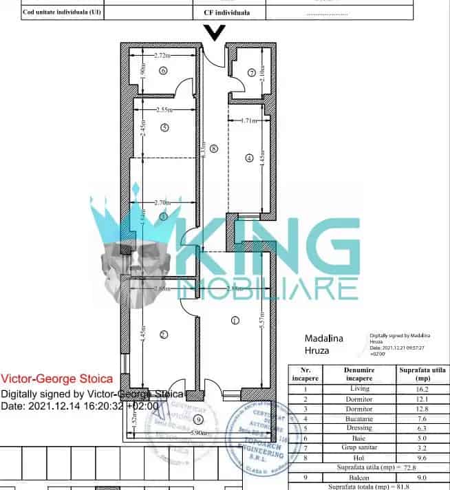 Apartament 3 Camere Vitan Barzesti New World Residence Terasa 2 Bai