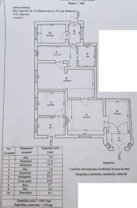 Inchiriere spatii comerciale casa 6 camere cu curte in Micro 5