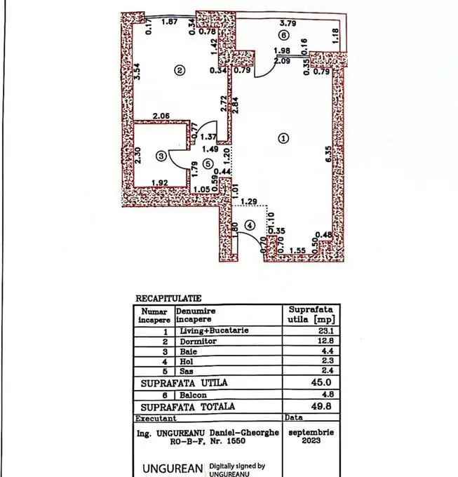 Vanzare apartament 2 camere de lux cu vedere la Promenada Cortina North