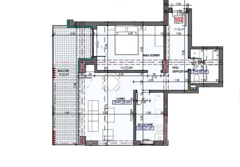 Apartament 2 camere Mamaia Nord Prima Linie