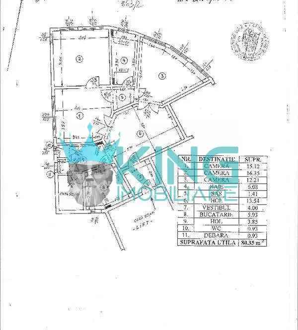 Foisorul de Foc | Apartament cu 3 Camere | Cetrala proprie | Semidecomandat |