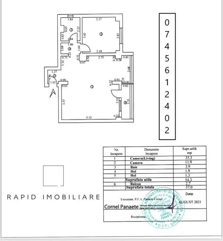 Vanzare apartament 2 camere renovat si mobilat in Galati