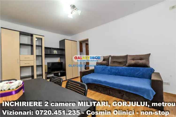 Inchiriere 2 camere MILITARI Gorjului, 5 minute metrou