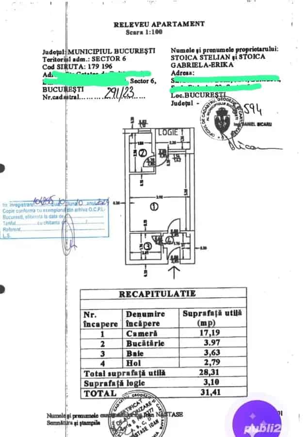 Garsoniera Gorjului 32 mp langa metrou si STB