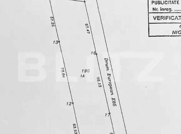 Teren cu deschidere E85, 8500mp, zona Vama Siret