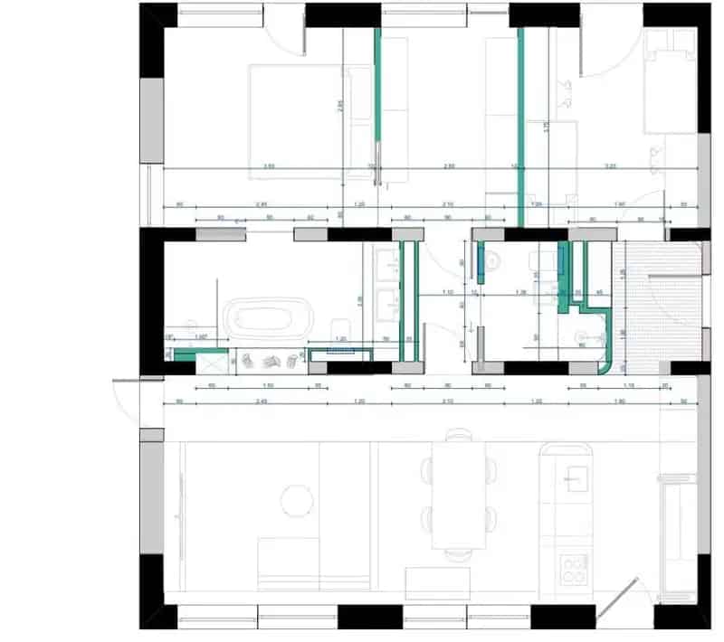 Apartament 4 camere de vanzare cu gradina si terasa