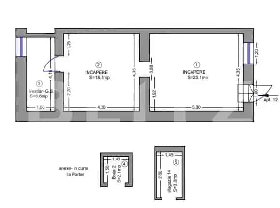 Spatiu Comercial 2 Camere Zona Brancoveanu