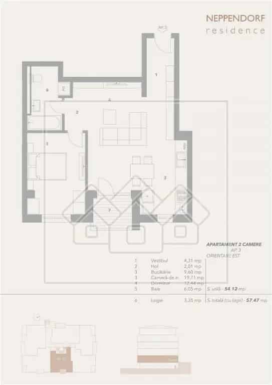 Apartament 2 Camere Sibiu - Bloc Nou - Lift - Boxa