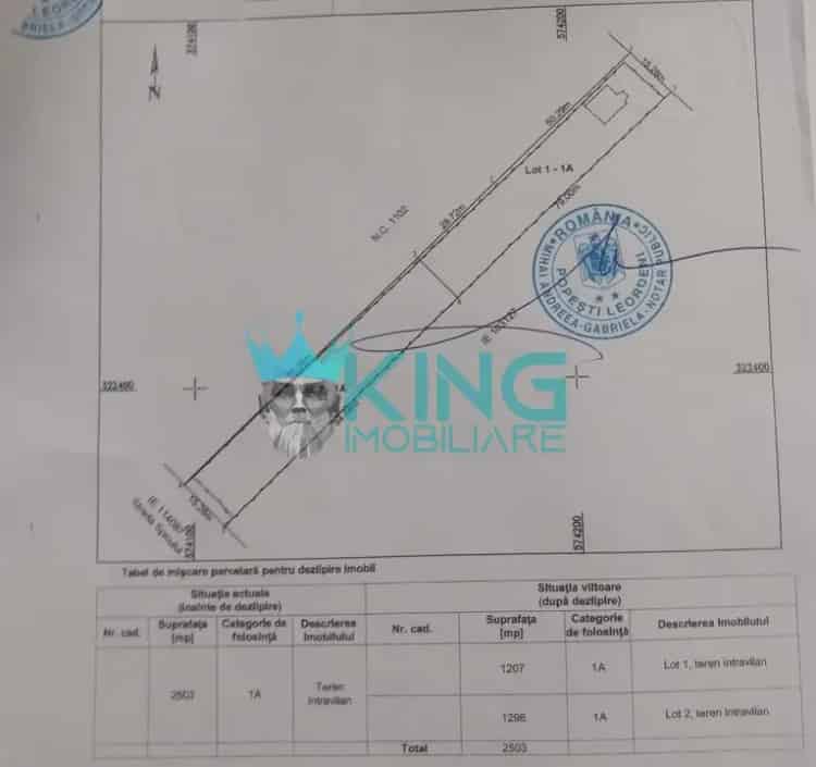 Vanzare terenuri 1200mp cu proiect casa P+M in Domnesti