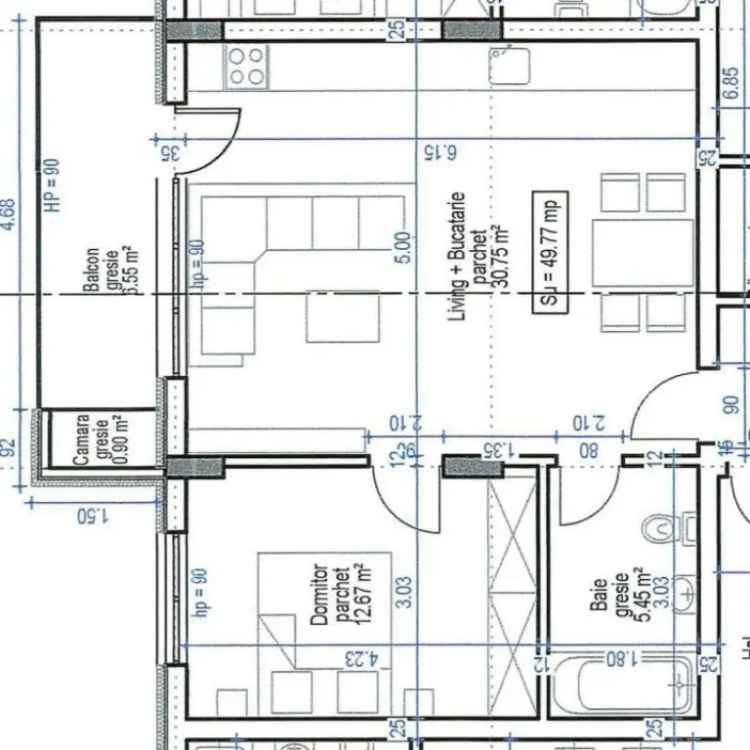 2 camere, finisaje noi, lift, incalzire in pardoseala, acces