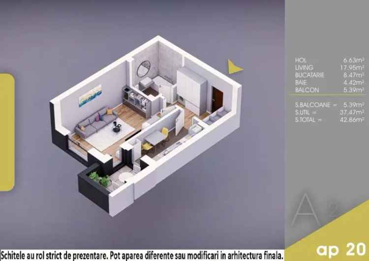 (AP.20/2/A) Garsoniera Titan - Pallady - Metrou Teclu - Estimobiliar