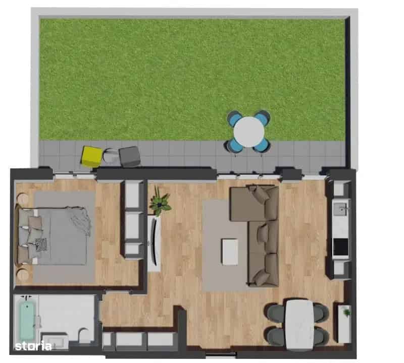 Apartament 2 camere VIVO - Semifinisat sau Finisat